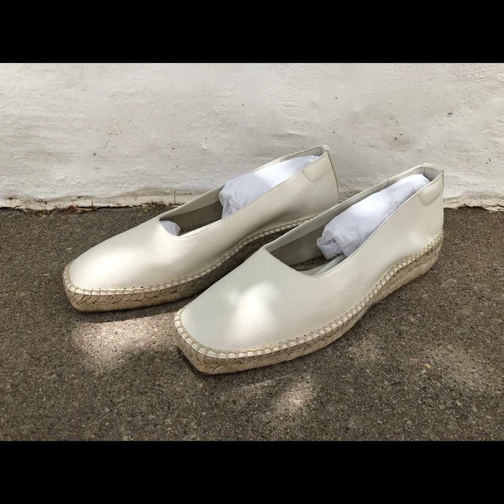 Everlane Espadrilles - bone white, sz 10.5